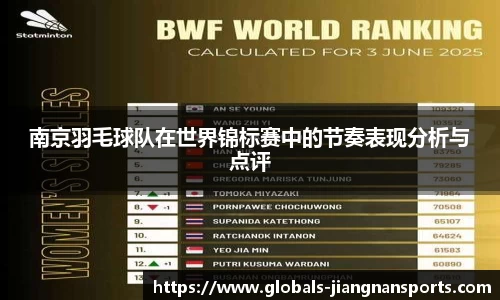 南京羽毛球队在世界锦标赛中的节奏表现分析与点评